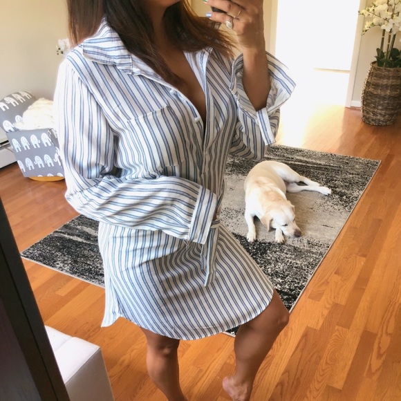 CASSI Striped collard dress - Picture 5 of 7